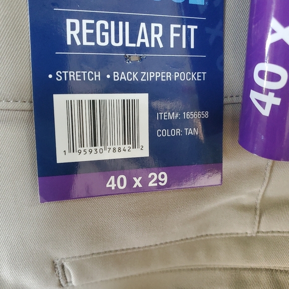 Men’s 32 Degrees Cool Regular Fit Stretch Performan Pant Tan Size 40x29 NWT - Picture 10 of 12